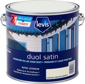 Levis Duol - Hout Buiten - Primer & Lak - Satin - Hoevewit - 2.5L