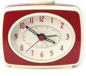 Kikkerland Retro wekker - Classic Alarm Clock - Rood