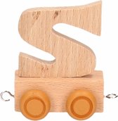 Houten letter trein S