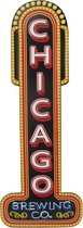 Signs-USA Chicago - Retro Wandbord - Metaal - 60x22,5 cm