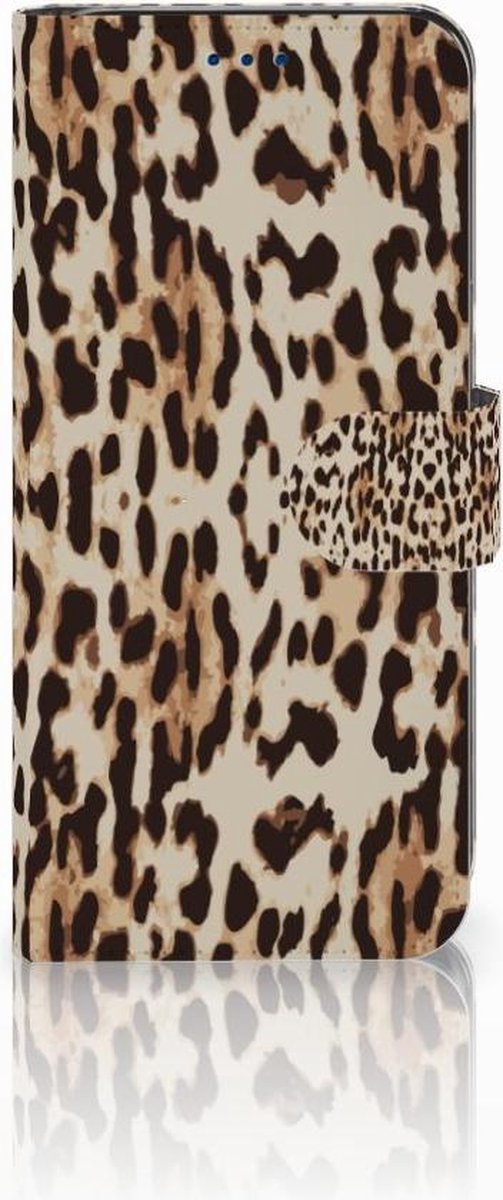 Samsung Galaxy S8 Telefoonhoesje met Pasjes Leopard