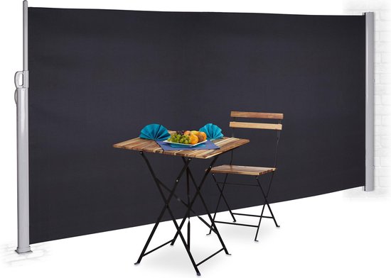 Relaxdays uitvalscherm, van polyester, HxB