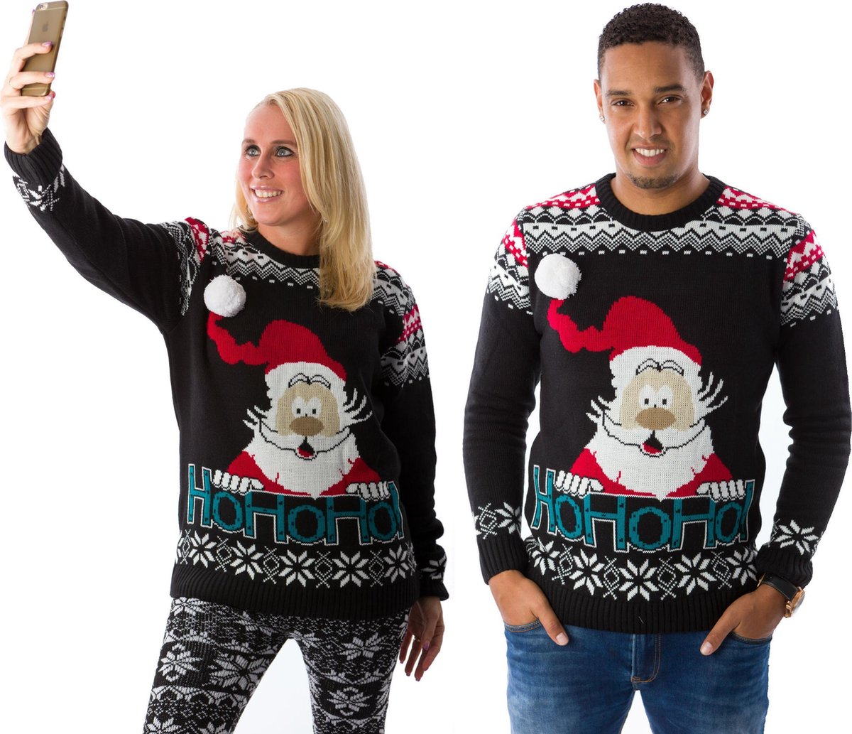 Kersttrui 3D Kerstman Maat XXL Grappige Kersttrui