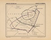 Historische kaart, plattegrond van gemeente Zoetermeer in Zuid Holland uit 1867 door Kuyper van Kaartcadeau.com