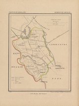 Historische kaart, plattegrond van gemeente Heille in Zeeland uit 1867 door Kuyper van Kaartcadeau.com