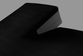 Splittopper hoeslaken Zwart 160 x 200 - 220 + 10cm jersey katoen