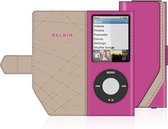 Belkin iPod Nano 4G Leder Folio - Roze/Grijs