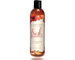 Intimate Earth - Natural Flavors Glide Verse Aardbeien 120 ml