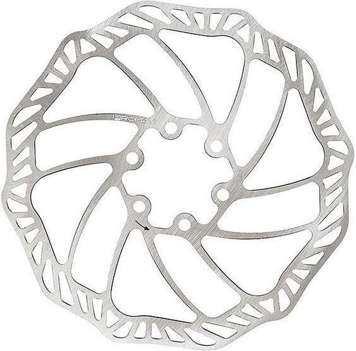 Promax Remschijf 180 Mm 6 Gaats Staal Zilver