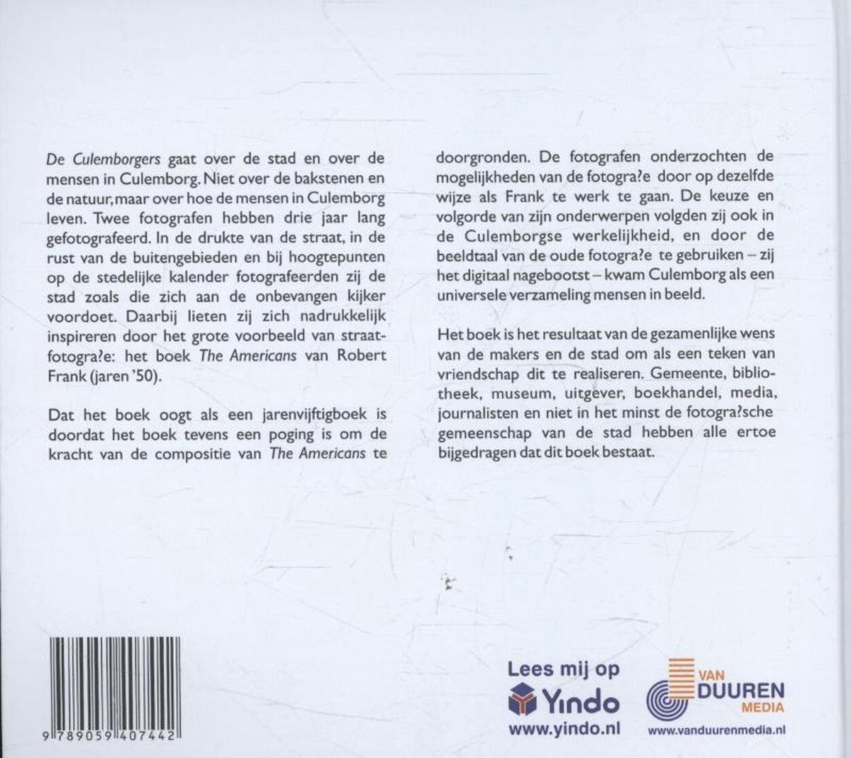 Boek met een gestreepte barcode en tekst: 'Lees mij op Yindo www.yindo.nl' en 'VAN DUUREN MEDIA www.vanduurenmedia.nl'.