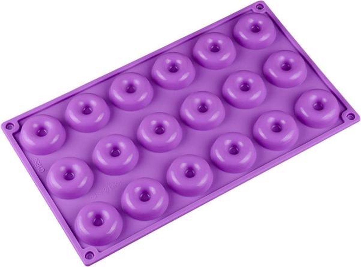 ProductGoods - Siliconen Bakvorm Mini Donuts - Vorm Donut - 18 Stuks - Bakvormen