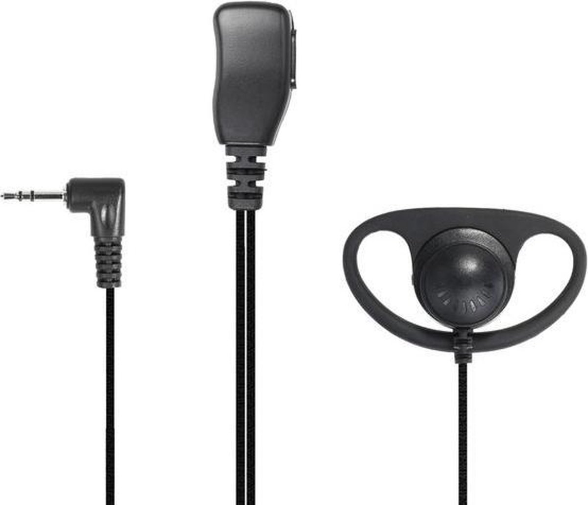 Hoornie® D-Shape Portofoon Oortje voor Motorola TLKR & TalkAbout Walkie Talkies. Met Kevlar versterkte kabels. TLKR-T60, TLKR-T61, TLKR-T62, TLKR-T72, TLKR-T80, TLKR-T81, TLKR-T82 TLKR T-92 H2O, XT180, XT185