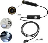 Mini endoscoop - Inspectiecamera 7mm lens / 1m kabel - USB - DisQounts
