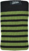 Jean Paul Gaultier Universeel Sok Cover voor Smartphones MEDIUM - Groen/Zwart