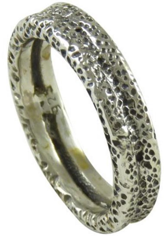 Exclusieve Hangemaakte Zilveren ring | 925 zilver | Damesring | Herenring | 17,75 mm. Maat 56