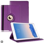 geschikt voor Apple iPad Air 2 Case, 360 graden draaibare Hoes, Cover - Paars