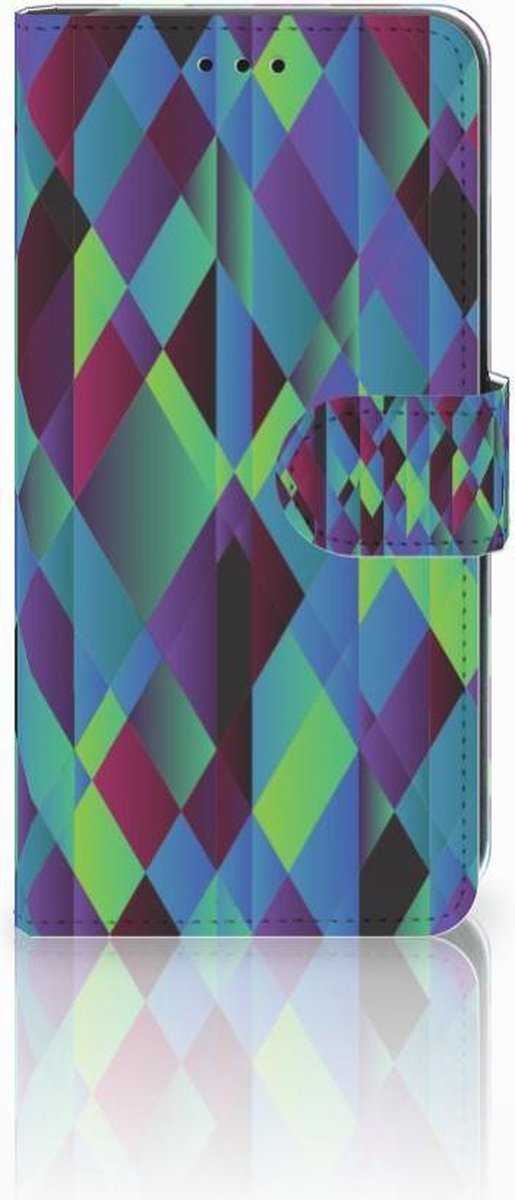 Xiaomi Mi A2 Lite Book Case Abstract Green Blue