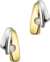 The Jewelry Collection Oorknoppen Diamant 0.03 Ct. - Bicolor Goud (14 Krt.)