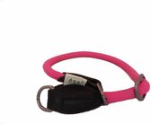 Dogogo nylon sliphalsband met stop roze 45 cm