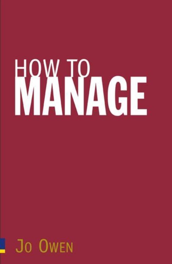 9780273709756 - How to Manage