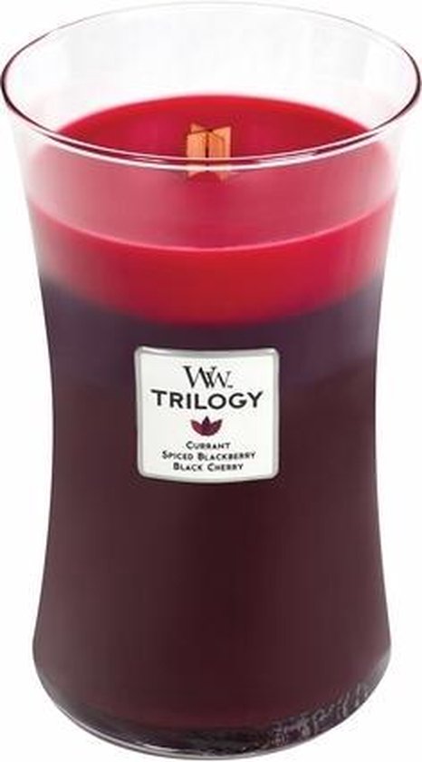 WoodWick Hourglass Large Trilogy Geurkaars - Ripened Berries