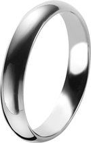 Orphelia Trouwring - Zilver 925 met Rhodium - 4.0 mm breed - maat 18.50 mm (58) - OR9402/4/A1/58