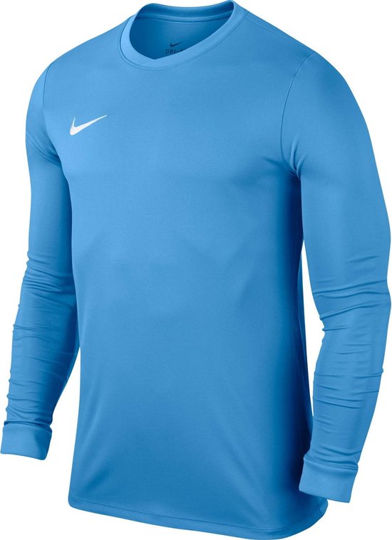 Nike Park VI LS Teamshirt Heren Sportshirt - Maat S - Mannen - blauw/wit