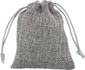Shingyo Jute zakjes (PE) diversen maten - Product Maat: 7,5x10cm / Product Hoeveelheid: 200 st. / Product Kleur: Antraciet