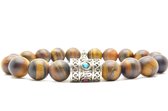 Beaddhism - Armband - Big Matt Tiger - Nepal - 10 mm - 18 cm