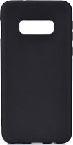 Shop4 - Geschikt voor Samsung Galaxy S10e Hoesje - Zachte Back Case Mat Zwart