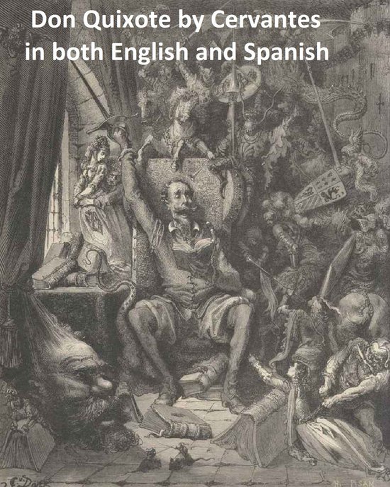 Don Quixote in both English and Spanish - cover