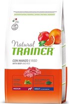 Trainer Natural Trainer - Beef Medium - Hondenvoer - 12 kg - Hoog Vleesgehalte