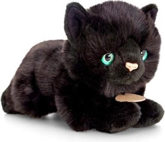 duisternis Uitroepteken Maak leven Keel Toys pluche katten/poezen knuffel zwart 30 cm - knuffeldier / knuffels  | bol.com