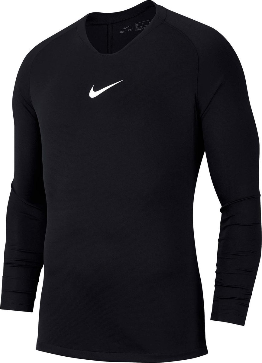 Nike Dry Park First Layer Sportshirt Kids Zwart