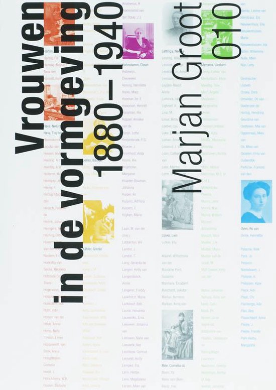 Cover van het boek 'Vrouwen in de vormgeving in Nederland, 1880-1940' van M. Groot