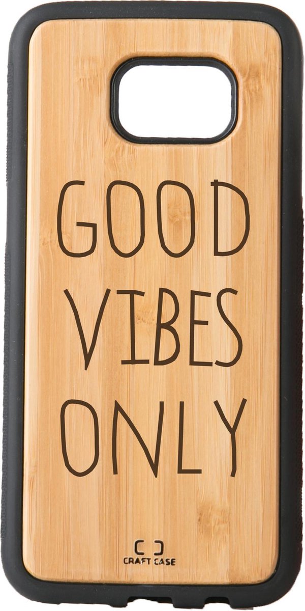 Bamboe telefoonhoesje Good Vibes - Craft Case - Samsung S8