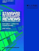 Standard Review Plans for Environmental Reviews for Nuclear Power Plants