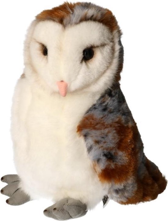 Peluche Chouette Réversible 20cm Kunstify - Doudou Réversible Humeur Joyeuse/grognon - Cadeau Enfant Adulte