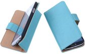 PU Leder Turquoise Nokia Lumia 630 Book/Wallet case/case Telefoonhoesje
