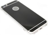 Spiegel hoesje zwart siliconen Geschikt voor iPhone 6 / 6S