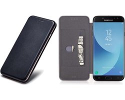 Hoesje geschikt voor Samsung Galaxy J5 (2017) - Book Case - Zwart - Portemonnee - Kunstleer met Siliconen Houder - Flip Cover 360° Bescherming