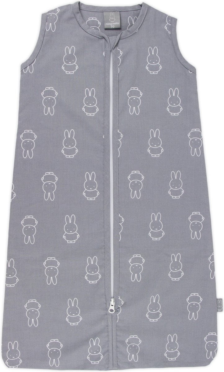 Nijntje Zomerslaapzak Baby Nijntje Smile - Grijs - Maat 70 - Baby Slaapzak Nijntje
