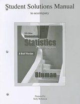 Student Solutions Manual to Accompany Elementary Statistics, a Brief Version