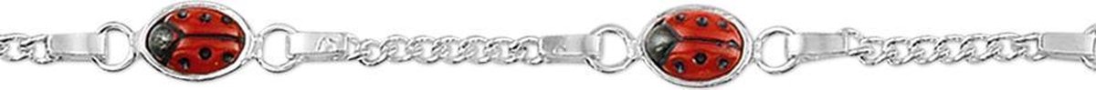 Yep! Armband Lieveheersbeestje 11 - 13 cm - Zilver