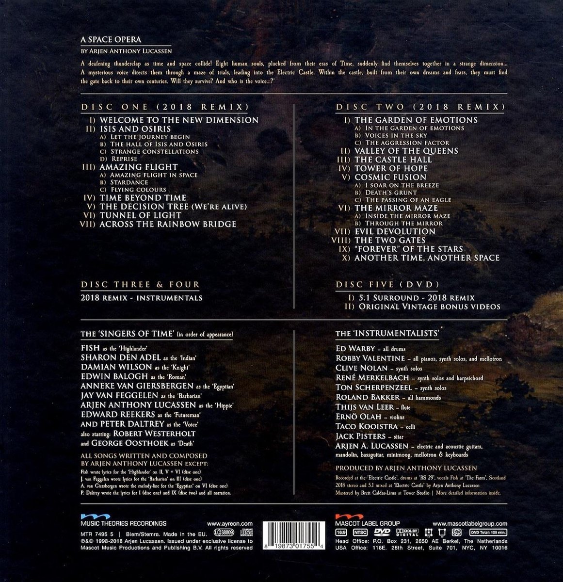 Into the Electric Castle, Ayreon Muziek