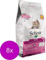 Schesir Cat Dry Kitten Kip - Kattenvoer - 8 x 400 g