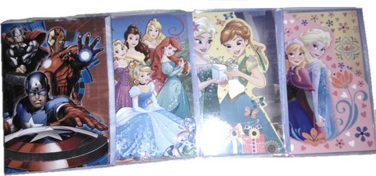 Scheur kalf tsunami Disney Deluxe kaarten (4 stuks) | bol.com