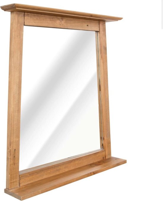 Badkamerspiegel spiegel voor badkamer spiegel hout gangspiegel wandspiegel  muurspiegel | bol.com