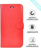 Étui Portefeuille Huawei P8 Rouge