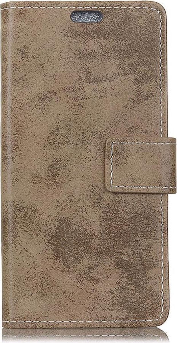 Shop4 - Geschikt voor Nokia 2.1 (2018) Hoesje - Wallet Case Vintage Khaki